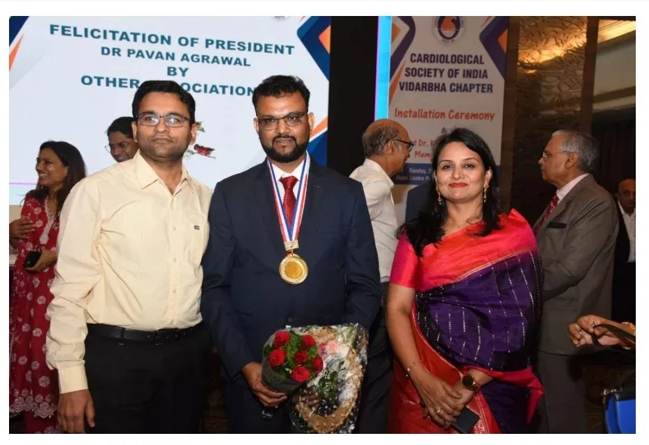 Felicitation of Dr. Pavan Agrawal, President of the CSI Vidarbha Chapter